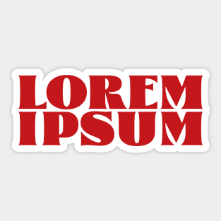 Lorem ipsum Sticker